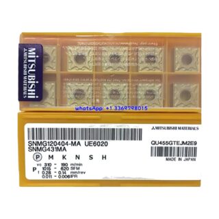 Original Mitsubishi SNMG120404-MA UE6020 Carbide Insert - Square (10 PCS)