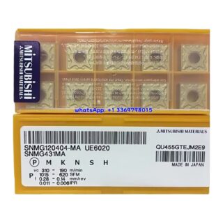 Original Mitsubishi SNMG120404-MA UE6020 Carbide Insert - Square | Steel & More (10 PCS)