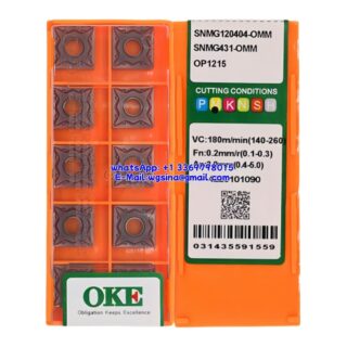 Original OKE SNMG120404-OMM OP1215 Carbide Insert - Square (10 PCS)