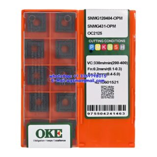 Original OKE SNMG120404-OPM OC2125 Carbide Insert - Square (10 PCS)