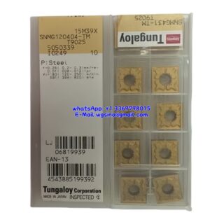 Original Tungaloy SNMG120404-TM T9025 Carbide Insert - Square (10 PCS)