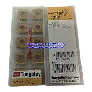 Original Tungaloy SNMG120404-TM T9125 Carbide Insert - Square | Steel (10 PCS)