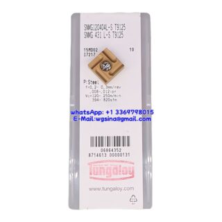 Original Tungaloy SNMG120404L-S-T9125 T9125 Carbide Insert - Square | Steel (10 PCS)