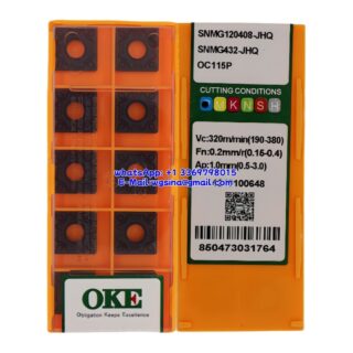 Original OKE SNMG120408-JHQ OC115P Carbide Insert - Square (10 PCS)