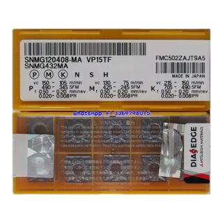 Original Mitsubishi SNMG120408-MA VP15TF Carbide Insert - Square | Steel & More (10 PCS)
