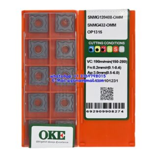 Original OKE SNMG120408-OMM OP1315 Carbide Insert - Square (10 PCS)