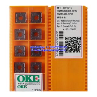 Original OKE SNMG120408-OPM OP1215 Carbide Insert - Square (10 PCS)
