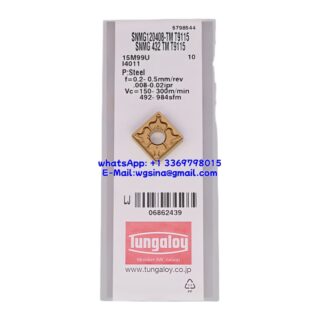 Original Tungaloy SNMG120408-TM-T9115 T9115 Carbide Insert - Square | Steel (10 PCS)