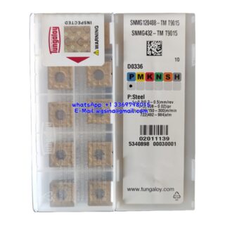 Original Tungaloy SNMG120408-TM T9015 Carbide Insert - Square (10 PCS)