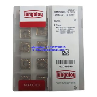 Original Tungaloy SNMG120408-TM T9115 Carbide Insert - Square | Steel (10 PCS)