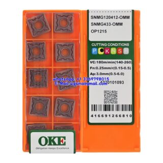 Original OKE SNMG120412-OMM OP1215 Carbide Insert - Square (10 PCS)