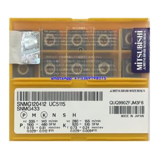 Original Mitsubishi SNMG120412 UC5115 Carbide Insert - Square | Cast Iron (10 PCS)
