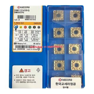 Original Kyocera SNMG120412-HQ CA5525 Carbide Turning Insert - Square | Steel (10 PCS)