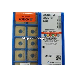 Original Korloy SNMG150612-GR NC3020 Carbide Turning Insert - Square | Steel, Cast Iron