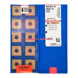Original Korloy SNMG190612-GR NC3020 Carbide Turning Insert - Square | Cast Iron (10 PCS)