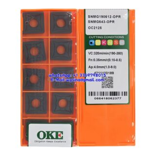 Original OKE SNMG190612-OPR OC2125 Carbide Insert - Square (10 PCS)