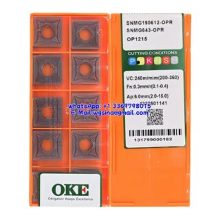 Original OKE SNMG190612-OPR OP1215 Carbide Insert - Square (10 PCS)