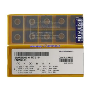 Original Mitsubishi SNMG190616 UC5115 Carbide Insert - Square | Steel (10 PCS)