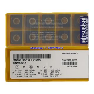 Original Mitsubishi SNMG190616 UC5115 Carbide Insert - Square | Steel (10 PCS)