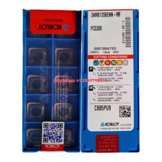 Original Korloy SNMX1206ENN-MF PC5300 Carbide Turning Insert - Square | Steel (10 PCS)