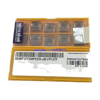 Original Mitsubishi SOMT12T308PEER-JM VP15TF Carbide Insert - Square | Steel, Stainless Steel (10 PCS)