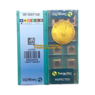 Original TaeguTec 130408 TT9080 Carbide Insert | Stainless Steel & More (10 PCS) SOMT DP SOMT 130408 DP TT9080
