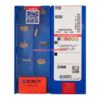 Original Korloy NC3020 NC3020 Carbide Turning Insert | Cast Iron (10 PCS) SP200 NC3020