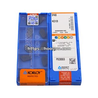 Original Korloy KORLOY SP400 Carbide Grooving/Parting Insert - Parallelogram 55° | Steel, Cast Iron, Non-ferrous NC3120 SP400 NC3120