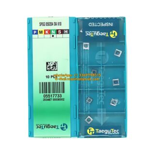 Original TaeguTec SPGG050204-DA Carbide Insert - Square (10 PCS) K10 SPGG050204-DA K10
