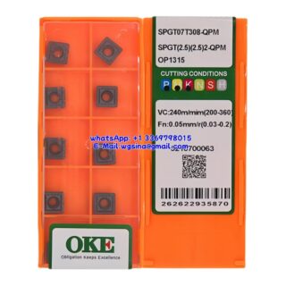 Original OKE SPGT07T308-QPM OP1315 Carbide Insert - Square (10 PCS)
