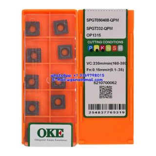 Original OKE SPGT090408-QPM OP1315 Carbide Insert - Square (10 PCS)