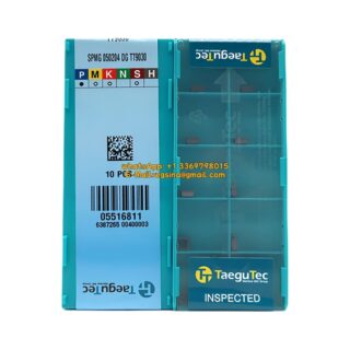 Original TaeguTec SPMG120408-DG TT9030 Carbide Insert - Square (10 PCS)
