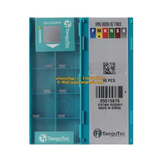 Original TaeguTec 060204 TT8020 Carbide Insert | Cast Iron (10 PCS) SPMG DG SPMG 60204 DG TT8020