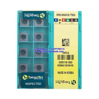Original TaeguTec 090408 TT8020 Carbide Insert | Cast Iron (10 PCS) SPMG DG SPMG 90408 DG TT8020