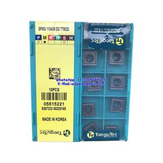 Original TaeguTec 110408 TT8020 Carbide Insert | Cast Iron (10 PCS) SPMG DG SPMG 110408 DG TT8020