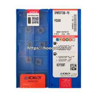 Original Korloy SPMT07T208-PD PC5300 Carbide Insert - Square | Steel & More