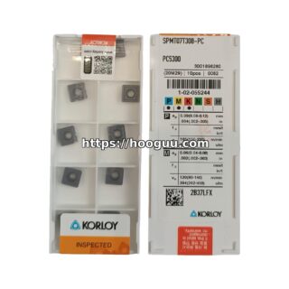 Original Korloy SPMT07T308-PC PC5300 Carbide Insert - Square | Steel & More