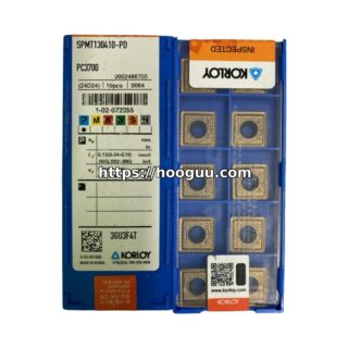 Original Korloy SPMT130410-PD PC3700 Carbide Insert - Square