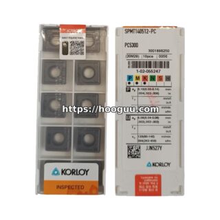 Original Korloy SPMT140512-PC PC5300 Carbide Insert - Square | Steel & More