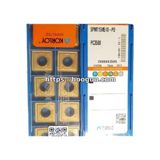 Original Korloy SPMT15M510-PD PC3500 Carbide Insert - Square | Steel, Cast Iron