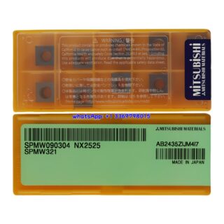 Original Mitsubishi SPMW090304 NX2525 Carbide Insert - Square | Steel, Cast Iron (10 PCS)