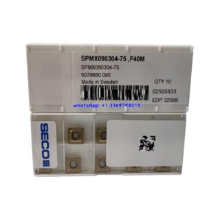 Original Seco SPMX090304-75 Carbide Turning Insert - Square (10 PCS) F40M SPMX090304-75 F40M