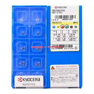 Original Kyocera TBGT060102L Carbide Insert - Triangle (10 PCS) KW10 TBGT060102L KW10