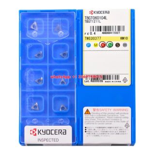 Original Kyocera TBGT060104L Carbide Insert - Triangle (10 PCS) KW10 TBGT060104L KW10
