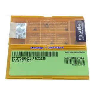 Original Mitsubishi TCGT060102L-F NX2525 Carbide Insert - Triangle | Steel & More (10 PCS)