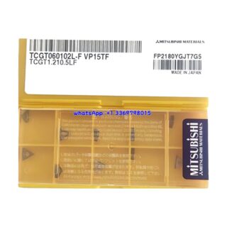 Original Mitsubishi TCGT060102L-F VP15TF Carbide Insert - Triangle | Steel, Stainless Steel (10 PCS)