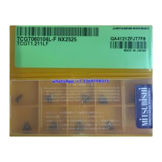 Original Mitsubishi TCGT060104L-F NX2525 Carbide Insert - Triangle | Steel & More (10 PCS)