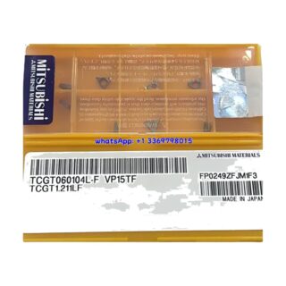 Original Mitsubishi TCGT060104L-F VP15TF Carbide Insert - Triangle | Steel, Stainless Steel (10 PCS)