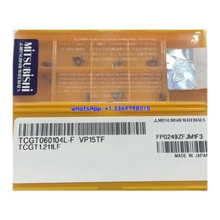 Original Mitsubishi TCGT060104L-F VP15TF Carbide Insert - Triangle | Steel & More (10 PCS)