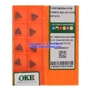 CNC TCMT090204-OTM OP1215 Carbide Insert - Triangle | Steel, Stainless Steel (10 PCS)